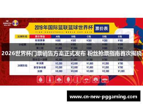 2026世界杯门票销售方案正式发布 粉丝抢票指南首次揭晓
